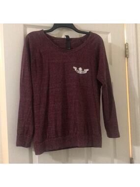 Maroon long sleeve Ink Nurse shirt